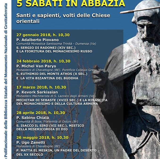 5 SABATI IN ABBAZIA A GROTTAFERRATA